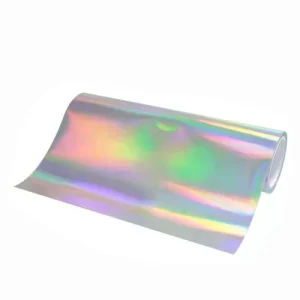 HEAT TRANSFER VINYL Rainbow Reflective silver