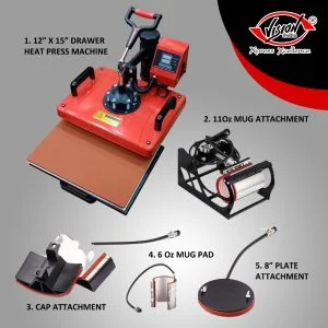 RED 5 IN 1 COMBO Machine